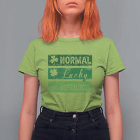Funny St Patrick's Day Cannabis Weed T Shirt For Women Normal Shamrock Lucky Clover Super Lucky Weed