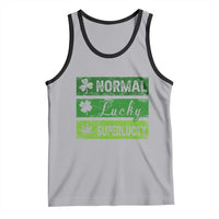 Funny St Patrick's Day Cannabis Weed Tank Top Normal Shamrock Lucky Clover Super Lucky Weed