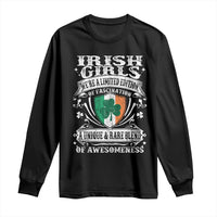 Funny Irish Girls Long Sleeve Shirt We're A Limited Edition Of Fascination Irish Pride Shamrock
