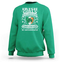 Funny Irish Girls Sweatshirt We're A Limited Edition Of Fascination Irish Pride Shamrock
