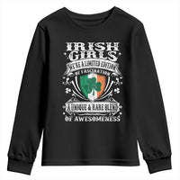 Funny Irish Girls Youth Sweatshirt We're A Limited Edition Of Fascination Irish Pride Shamrock