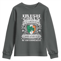 Funny Irish Girls Youth Sweatshirt We're A Limited Edition Of Fascination Irish Pride Shamrock