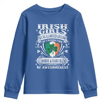 Funny Irish Girls Youth Sweatshirt We're A Limited Edition Of Fascination Irish Pride Shamrock
