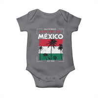 Golfo De Mexico EST 1550 Baby Onesie Vintage Mexican Flag Palm Tree
