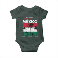 Golfo De Mexico EST 1550 Baby Onesie Vintage Mexican Flag Palm Tree