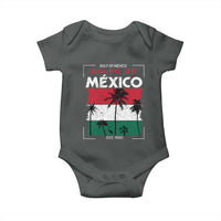 Golfo De Mexico EST 1550 Baby Onesie Vintage Mexican Flag Palm Tree