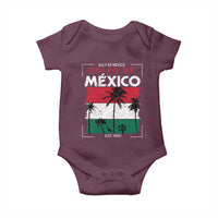 Golfo De Mexico EST 1550 Baby Onesie Vintage Mexican Flag Palm Tree