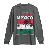 Golfo De Mexico EST 1550 Long Sleeve Shirt Vintage Mexican Flag Palm Tree