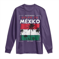 Golfo De Mexico EST 1550 Long Sleeve Shirt Vintage Mexican Flag Palm Tree