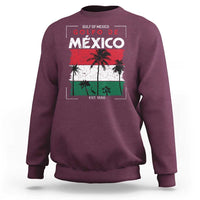 Golfo De Mexico EST 1550 Sweatshirt Vintage Mexican Flag Palm Tree