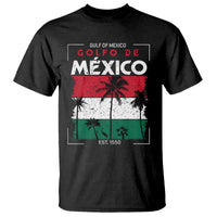 Golfo De Mexico EST 1550 T Shirt Vintage Mexican Flag Palm Tree