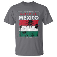 Golfo De Mexico EST 1550 T Shirt Vintage Mexican Flag Palm Tree