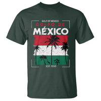 Golfo De Mexico EST 1550 T Shirt Vintage Mexican Flag Palm Tree