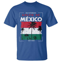 Golfo De Mexico EST 1550 T Shirt Vintage Mexican Flag Palm Tree