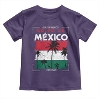 Golfo De Mexico EST 1550 Toddler T Shirt Vintage Mexican Flag Palm Tree