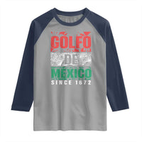 Gulf Of Mexico El Golfo De México Raglan Shirt Beach Palm Tree