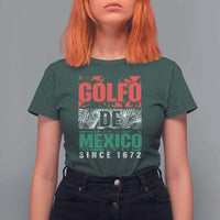 Gulf Of Mexico El Golfo De México T Shirt For Women Beach Palm Tree