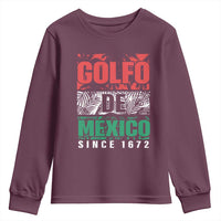 Gulf Of Mexico El Golfo De México Youth Sweatshirt Beach Palm Tree