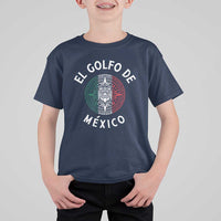 Gulf Of Mexico El Golfo De México Aztec Sun T Shirt For Kid
