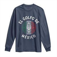 Gulf Of Mexico El Golfo De México Aztec Sun Long Sleeve Shirt