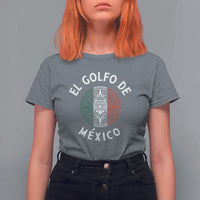 Gulf Of Mexico El Golfo De México Aztec Sun T Shirt For Women