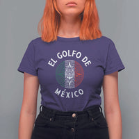 Gulf Of Mexico El Golfo De México Aztec Sun T Shirt For Women
