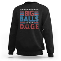 Funny DOGE Big Balls Sweatshirt Harry Bolz Meme Vintage Stripes