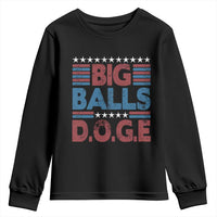 Funny DOGE Big Balls Youth Sweatshirt Harry Bolz Meme Vintage Stripes