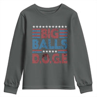 Funny DOGE Big Balls Youth Sweatshirt Harry Bolz Meme Vintage Stripes