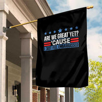 Funny Are We Great Yet Cause I Just Feel Embarrassed Garden Flag Vintage Star - Wonder Print Shop