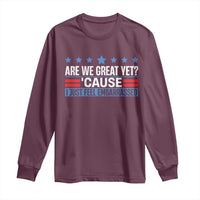Funny Are We Great Yet Cause I Just Feel Embarrassed Long Sleeve Shirt Vintage Star