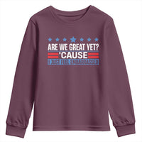 Funny Are We Great Yet Cause I Just Feel Embarrassed Youth Sweatshirt Vintage Star