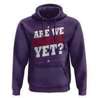 Are We Great Yet Cause I Just Feel Embarrassed Hoodie Vintage Stripes