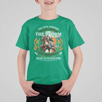 Irish Pride T Shirt For Kid The Devil Whispers You Can't Withstand The Storm The Irishman Replies