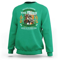 Irish Pride Sweatshirt The Devil Whispers You Can't Withstand The Storm The Irishman Replies
