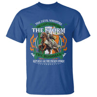 Irish Pride T Shirt The Devil Whispers You Can't Withstand The Storm The Irishman Replies