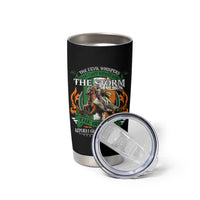 Irish Pride Tumbler Cup The Devil Whispers You Can't Withstand The Storm The Irishman Replies