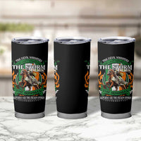 Irish Pride Tumbler Cup The Devil Whispers You Can't Withstand The Storm The Irishman Replies
