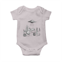 Funny Western Easter Day UFO Bunny Alien Baby Onesie