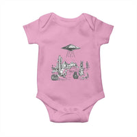 Funny Western Easter Day UFO Bunny Alien Baby Onesie