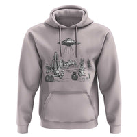 Funny Western Easter Day UFO Bunny Alien Hoodie