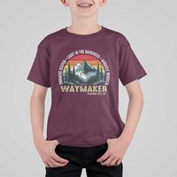 Religious Christian Waymaker T Shirt For Kid Promise Keeper Light In The Darkness Miracle Worker