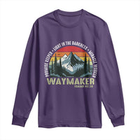 Religious Christian Waymaker Long Sleeve Shirt Promise Keeper Light In The Darkness Miracle Worker