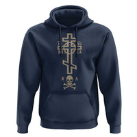 Orthodox Christian Hoodie Vintage Orthodox Cross With Skull of Adam