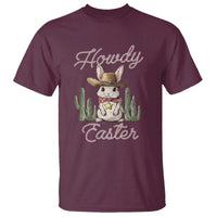Funny Western Easter Day T Shirt Howdy Easter Country Cowboy Bunny