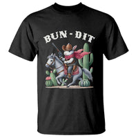 Funny Easter Day Western T Shirt Bun-dit Country Rabbit Cowboy Rodeo