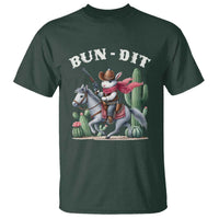 Funny Easter Day Western T Shirt Bun-dit Country Rabbit Cowboy Rodeo