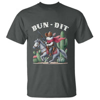 Funny Easter Day Western T Shirt Bun-dit Country Rabbit Cowboy Rodeo