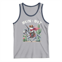 Funny Easter Day Western Tank Top Bun-dit Country Rabbit Cowboy Rodeo