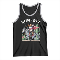 Funny Easter Day Western Tank Top Bun-dit Country Rabbit Cowboy Rodeo
